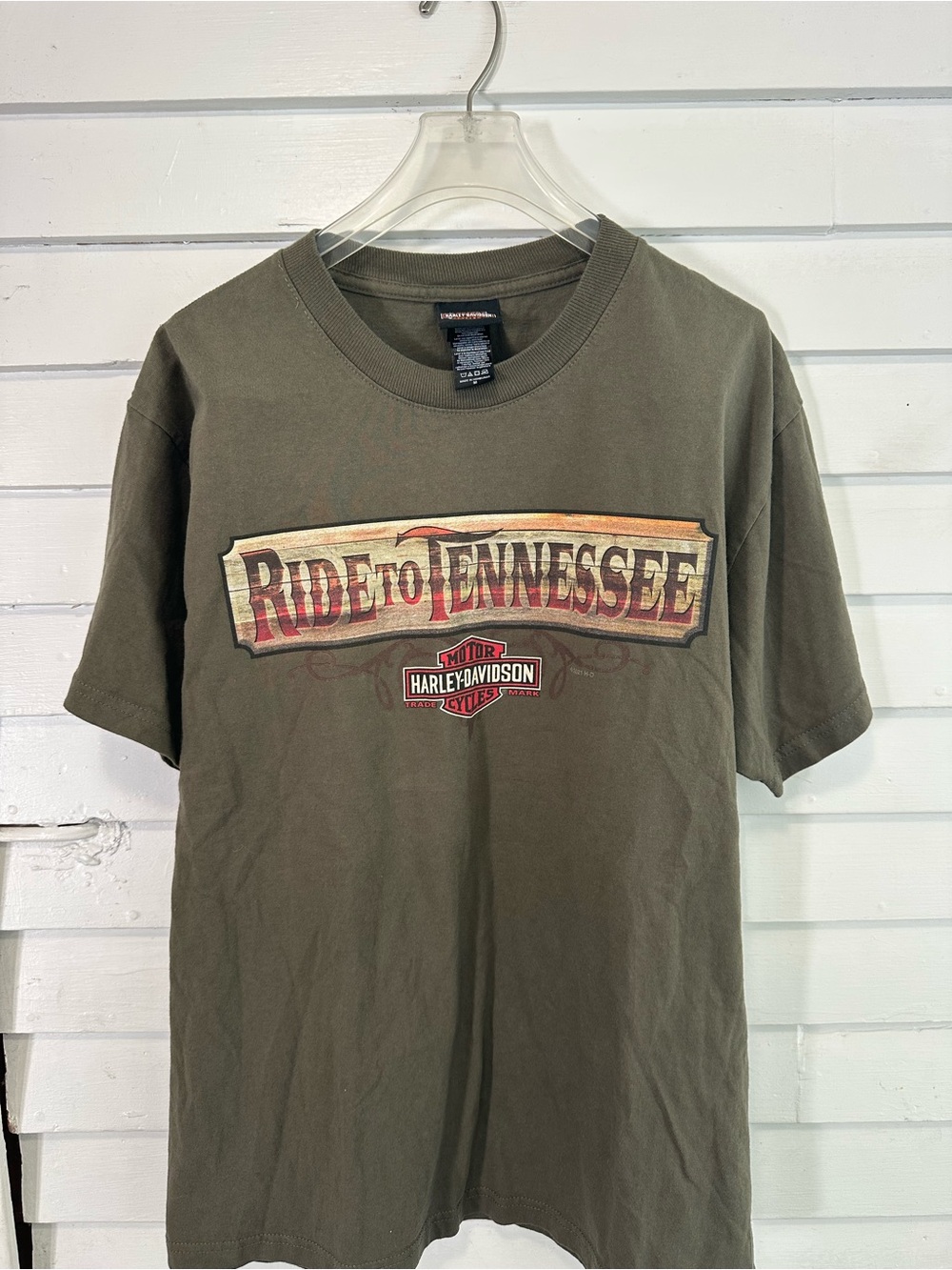 Harley-Davidson Olive Short Sleeve 'Ride to Tennessee' Graphic Tee